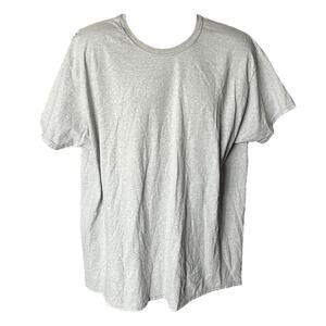 Hanes ComfortSoft Gray Tee 2XL | Classic Crew Neck Basic Cotton Blend Shirt
